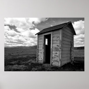 Private Idaho Outhouse Poster