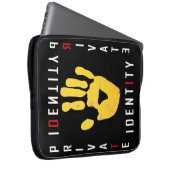 Private Identity ID Palm Laptop Sleeve (Vorne Rechts)