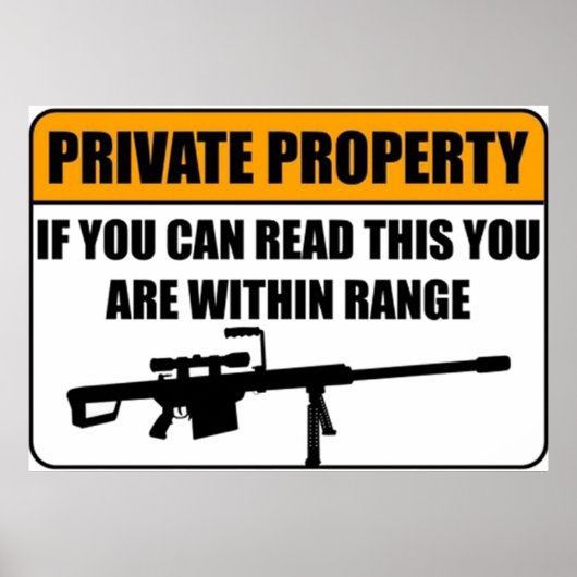 Private Immobilie - Wenn Sie diese... Poster (Vorne)