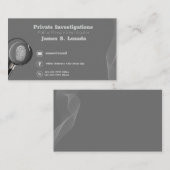 private investigator business cards Detective  Visitenkarte (Vorne/Hinten)