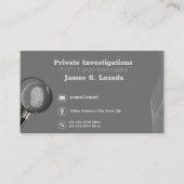 private investigator business cards Detective  Visitenkarte (Vorderseite)