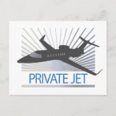 Private Jet Aircraft Postkarte (Vorderseite)