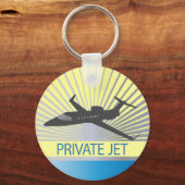 Private Jet Aircraft Schlüsselanhänger (Vorderseite)