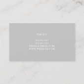 Private Jet Flugzeug Pilot Business Card verkaufen Visitenkarte (Rückseite)