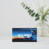 Private Jet Flugzeug Pilot Business Card verkaufen Visitenkarte (Stehend Vorderseite)