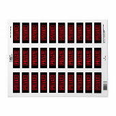 Private Kennzeichnung mit schwarzstatischem Stempe (Vorne)