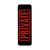 Private Kennzeichnung mit schwarzstatischem Stempe (Vorne)