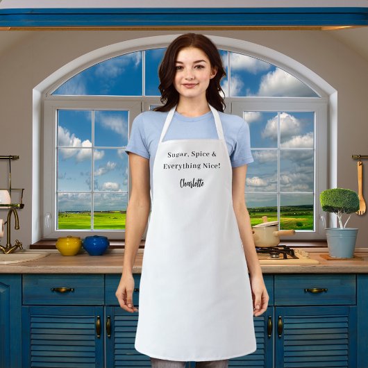 Private Koch White Slogan Schürze