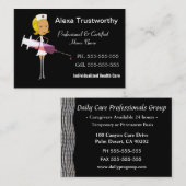 Private Krankenschwester-berufliches großes Visitenkarte (Vorne/Hinten)