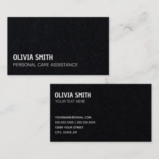 Private Krankenversicherung Zuhause Health Premium Visitenkarte (Vorne/Hinten)