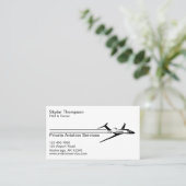 Private Luftverkehrsdienste Visitenkarte (Stehend Vorderseite)