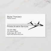 Private Luftverkehrsdienste Visitenkarte (Vorderseite)