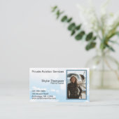 Private Luftverkehrsdienste Visitenkarte (Stehend Vorderseite)