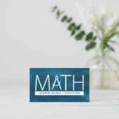 Private Mathematik Tutor - Mathematiklehrer Visitenkarte (Stehend Vorderseite)