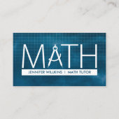 Private Mathematik Tutor - Mathematiklehrer Visitenkarte (Vorderseite)