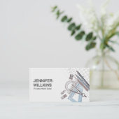 Private Mathematik Tutor - Mathematiklehrer Visitenkarte (Stehend Vorderseite)