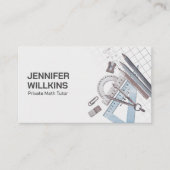 Private Mathematik Tutor - Mathematiklehrer Visitenkarte (Vorderseite)