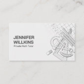 Private Mathematik Tutor - Mathematiklehrer Visitenkarte (Vorderseite)