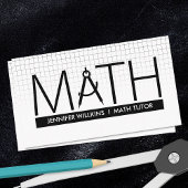 Private Mathematik Tutor - Mathematiklehrer Visitenkarte