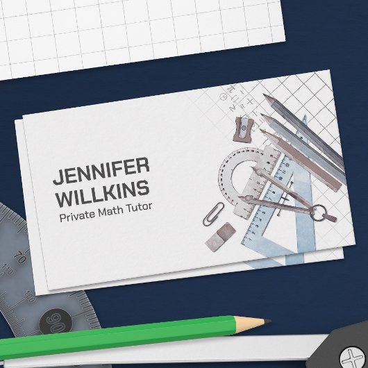 Private Mathematik Tutor - Mathematiklehrer Visitenkarte