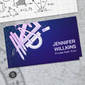 Private Mathematik Tutor - Mathematiklehrer Visitenkarte