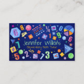 Private Mathematiklehrer - Frühe Noten, elementare Visitenkarte (Vorderseite)