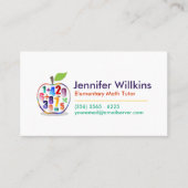 Private Mathematiklehrer - Frühe Noten, elementare Visitenkarte (Vorderseite)