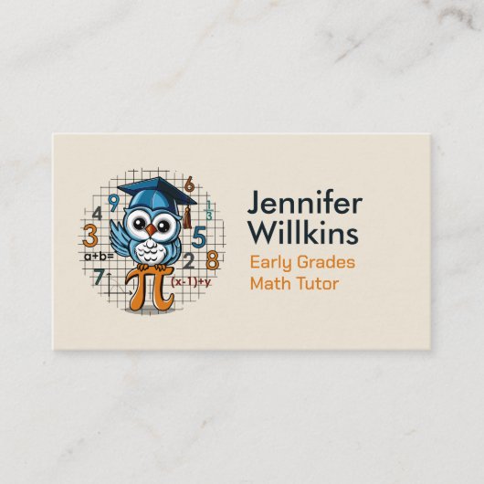 Private Mathematiklehrer - Vorschulen, Grundschule Visitenkarte (Vorderseite)