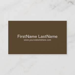 Private Networking Business Cards in Brown Visitenkarte