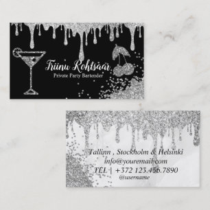 Private Party Barkeeper Business Card Visitenkarte