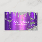 Private Party Barkeeper Business Card Visitenkarte (Vorderseite)