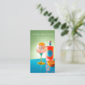 Private Party Barkeeper Coctails Visitenkarte (Stehend Vorderseite)