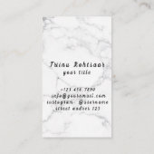 Private Party Barkeeper Coctails Visitenkarte (Rückseite)