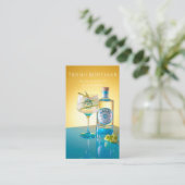 Private Party Barkeeper Coctails Visitenkarte (Stehend Vorderseite)