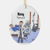 Private Physiotherapeutin - Manny Keramik Ornament (Rechts)