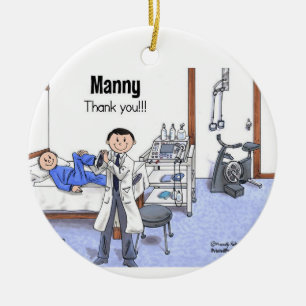 Private Physiotherapeutin - Manny Keramik Ornament