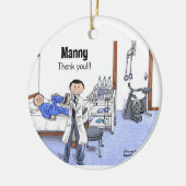 Private Physiotherapeutin - Manny Keramik Ornament (Links)