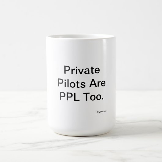 Private Piloten sind PPL auch Kaffeetasse (Mittel)