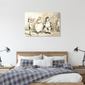 Private Praxis vor dem Ball, von "Szene Leinwanddruck (Insitu (Schlafzimmer))