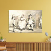 Private Praxis vor dem Ball, von "Szene Leinwanddruck (Insitu (Wohnzimmer))