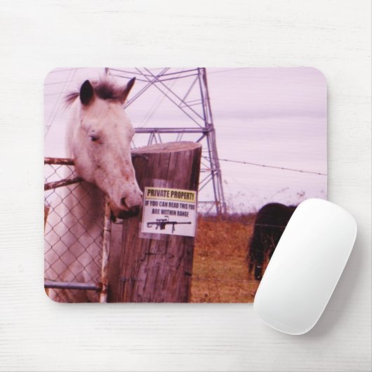 Private Property Lavendel Mousepad (Mit Mouse)