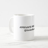 Private Property Mug Kaffeetasse (Vorderseite Links)