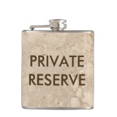 Private Reserve Beige Granite Flask Flachmann (Vorderseite)