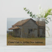 Private Schöne Adressenänderung: Besuchen Sie Ankündigung (Stehend Vorderseite)