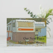 Private Schöne Adressenänderung - Gästehaus Ankündigung (Stehend Vorderseite)