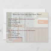 Private Schöne Adressenänderung - Gästehaus Ankündigung (Rückseite)