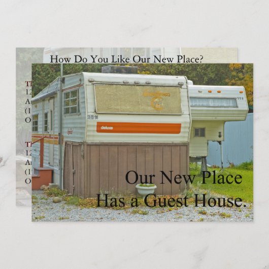 Private Schöne Adressenänderung - Gästehaus Ankündigung (Vorne/Hinten)