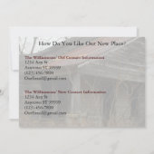 Private Schöne Adressenänderung: Neues Porch Ankündigung (Rückseite)