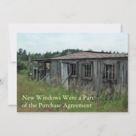 Private Schöne Adresskartenänderung: Neue Fenster Ankündigung (Vorderseite)