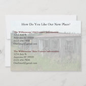 Private Schöne Adresskartenänderung: Neue Fenster Ankündigung (Rückseite)